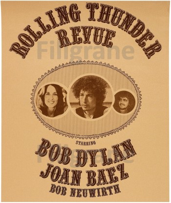 BOB DYLAN ROLLING THUNDER Rklj POSTER/REPRODUCTION  d1 AFFICHE VINTAGE rembourrage situé sous