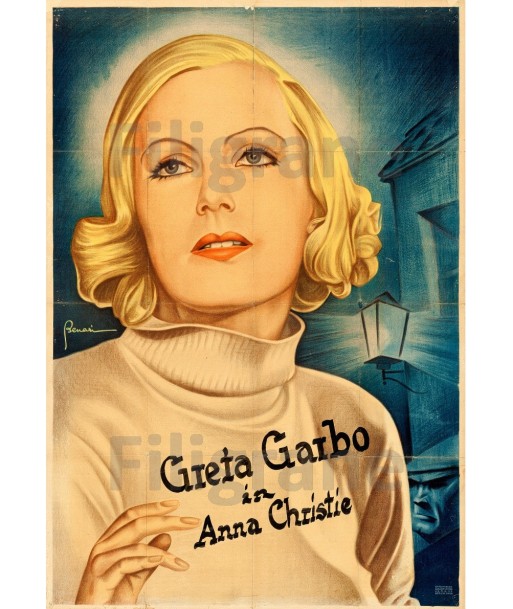 Anna CHRISTIE  GARBO  FILM Rbgq POSTER/REPRODUCTION  d1 AFFICHE VINTAGE de la marque