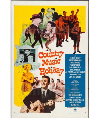 COUNTRY MUSIC HOLIDAY FILM Rsci POSTER/REPRODUCTION  d1 AFFICHE VINTAGE Par le système avancé 