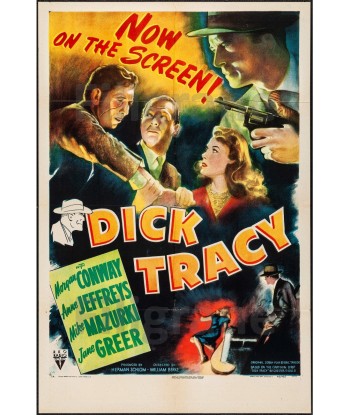 Dick TRACY  FILM Ryvn POSTER/REPRODUCTION  d1 AFFICHE VINTAGE en stock