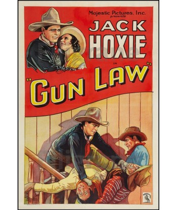 GUN LAW Jack HOXY FILM Rblt POSTER/REPRODUCTION  d1 AFFICHE VINTAGE le concept de la Pate a emporter 