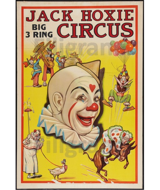 Jack HOXIE CIRCUS Rlbg POSTER/REPRODUCTION  d1 AFFICHE VINTAGE chez Cornerstreet bien 