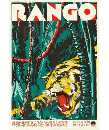 RANGO  FILM Rzlj POSTER/REPRODUCTION  d1 AFFICHE VINTAGE de technologie