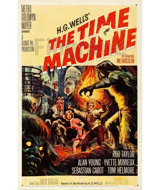 The TIME MACHINE  FILM Rbcn POSTER/REPRODUCTION  d1 AFFICHE VINTAGE les ligaments