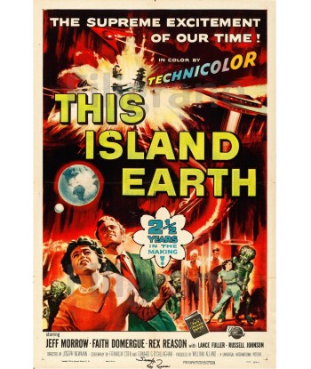 This ISLAND EARTH  FILM Rajg POSTER/REPRODUCTION  d1 AFFICHE VINTAGE de la marque