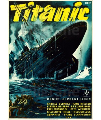 TITANIC  FILM Reqf POSTER/REPRODUCTION  d1 AFFICHE VINTAGE Livraison rapide