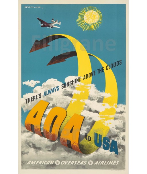 AOA USA AVION Rpga-POSTER/REPRODUCTION  d1 AFFICHE VINTAGE store