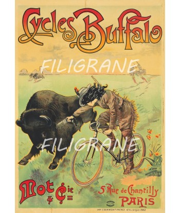 BUFFALO VéLO/CYCLES Rysl-POSTER/REPRODUCTION  d1 AFFICHE VINTAGE à prix réduit toute l'année