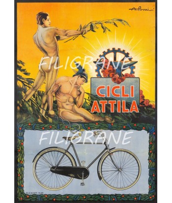 CICLI ATTILA VéLO/CYCLES Reta-POSTER/REPRODUCTION  d1 AFFICHE VINTAGE pas cher 