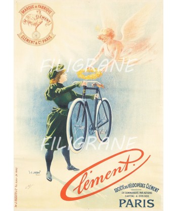 CléMENT VéLO/CYCLES Rdyd-POSTER/REPRODUCTION  d1 AFFICHE VINTAGE destockage