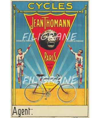 J. THOMANN VéLO/CYCLES Rcmb-POSTER/REPRODUCTION  d1 AFFICHE VINTAGE les ligaments