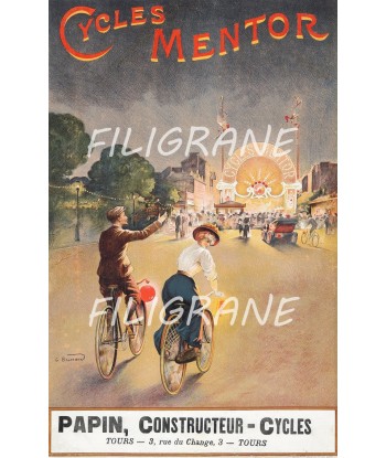 MENTOR VéLO/CYCLES Rphe-POSTER/REPRODUCTION  d1 AFFICHE VINTAGE 50-70% off 