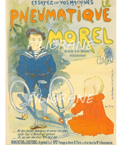 MOREL PNEU VéLO Rdpl-POSTER/REPRODUCTION  d1 AFFICHE VINTAGE À commander