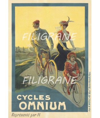 OMNIUM VéLO/CYCLES Rdoo-POSTER/REPRODUCTION  d1 AFFICHE VINTAGE Venez acheter