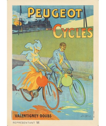 PEUGEOT VéLO/CYCLES Rslu-POSTER/REPRODUCTION  d1 AFFICHE VINTAGE la chaussure