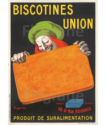 PUB BISCOTINES UNION Rpar-POSTER/REPRODUCTION  d1 AFFICHE VINTAGE acheter en ligne