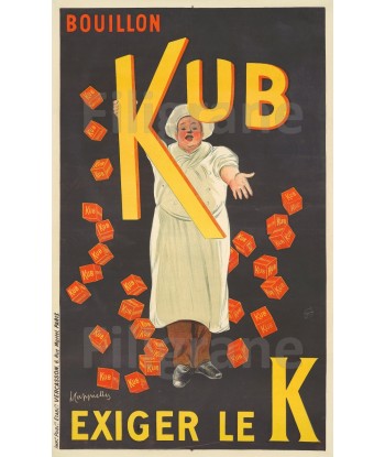 PUB BOUILLON KUB Ruvy-POSTER/REPRODUCTION  d1 AFFICHE VINTAGE Amélioration de cerveau avec