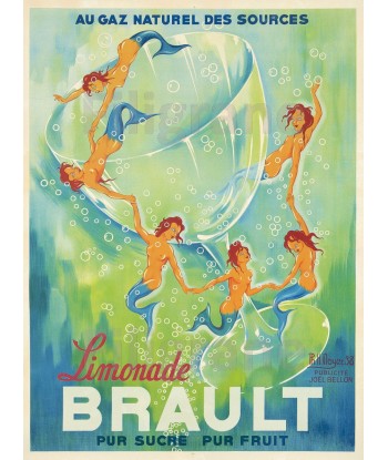 PUB BRAULT LIMONADE Rict-POSTER/REPRODUCTION  d1 AFFICHE VINTAGE acheter