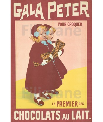 PUB CHOCOLAT GALA PETER Rgip-POSTER/REPRODUCTION  d1 AFFICHE VINTAGE des créatures d'habitude