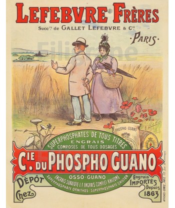 PUB Cie PHOSPHO GUANO ENGRAIS Rvcl-POSTER/REPRODUCTION  d1 AFFICHE VINTAGE offre 