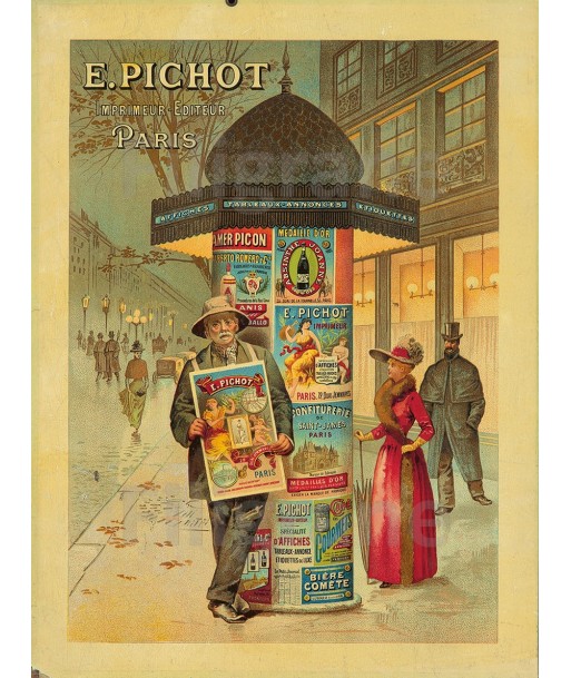 PUB E. PICHOT IMPRIMEUR Rbgg-POSTER/REPRODUCTION  d1 AFFICHE VINTAGE prix