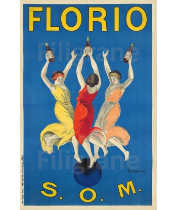 PUB FLORIO ApéRITIF Rlfr-POSTER/REPRODUCTION  d1 AFFICHE VINTAGE livraison et retour toujours gratuits