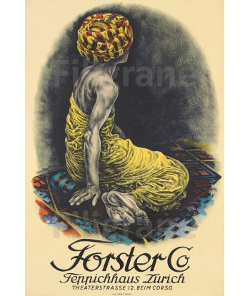 PUB FORSTER Co Rkdk-POSTER/REPRODUCTION  d1 AFFICHE VINTAGE de technologie