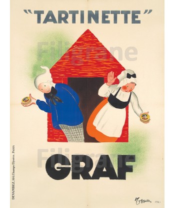 PUB GRAF TARTINETTE Rdvy-POSTER/REPRODUCTION  d1 AFFICHE VINTAGE paiement sécurisé