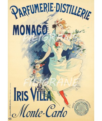 PUB IRIS VILLA PARFUM MONACO Rijo-POSTER/REPRODUCTION  d1 AFFICHE VINTAGE Jusqu'à 80% De Réduction