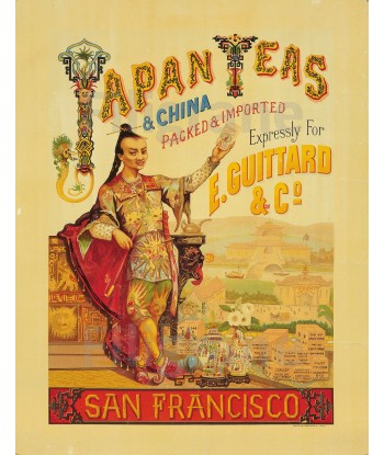 PUB JAPAN TEAS E. GUITTARD Rjhf-POSTER/REPRODUCTION  d1 AFFICHE VINTAGE Comparez et commandez 