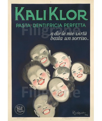 PUB KALIKLOR PASTA DENTIFRICA Rmwl-POSTER/REPRODUCTION  d1 AFFICHE VINTAGE ou a consommer sur place