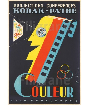 PUB KODAK PATHE FILM Rpya-POSTER/REPRODUCTION  d1 AFFICHE VINTAGE de technologie