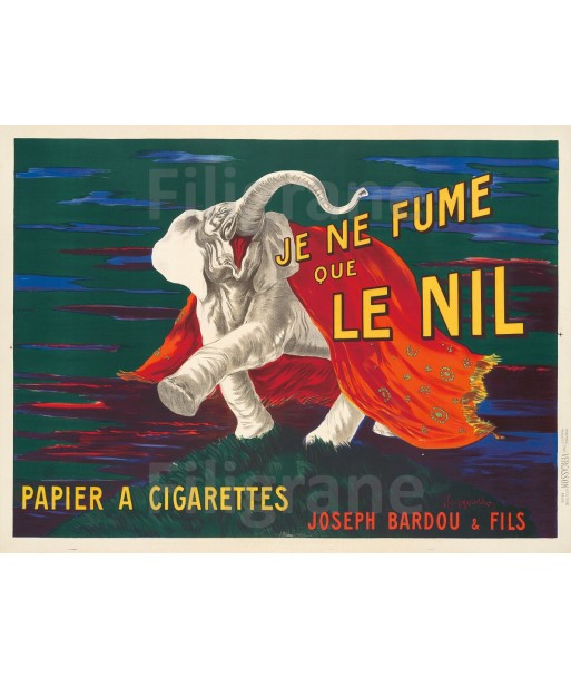 PUB LE NIL PAPIER CIGARETTES Rjil-POSTER/REPRODUCTION  d1 AFFICHE VINTAGE d'Europe débarque