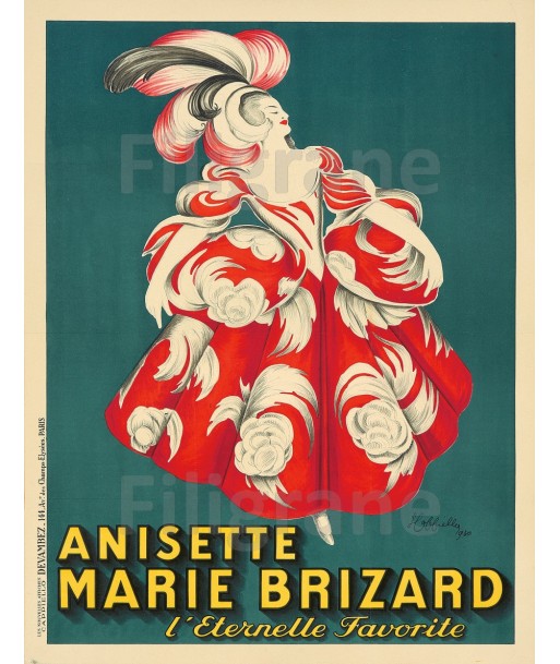 PUB MARIE BRIZARD ANISETTE Rpbg-POSTER/REPRODUCTION  d1 AFFICHE VINTAGE Véritable concentré