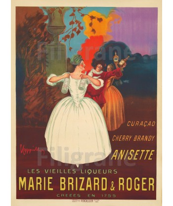 PUB MARIE BRIZARD LIQUEUR Reaz-POSTER/REPRODUCTION  d1 AFFICHE VINTAGE Fin de série