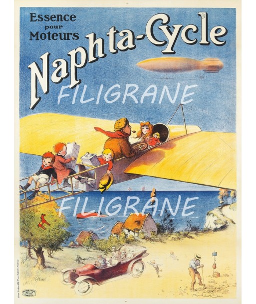 PUB NAPHTA CYCLE ESSENCE Rmuj-POSTER/REPRODUCTION  d1 AFFICHE VINTAGE en linge