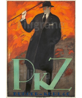 PUB PKZ MODE Rhwc-POSTER/REPRODUCTION  d1 AFFICHE VINTAGE commande en ligne