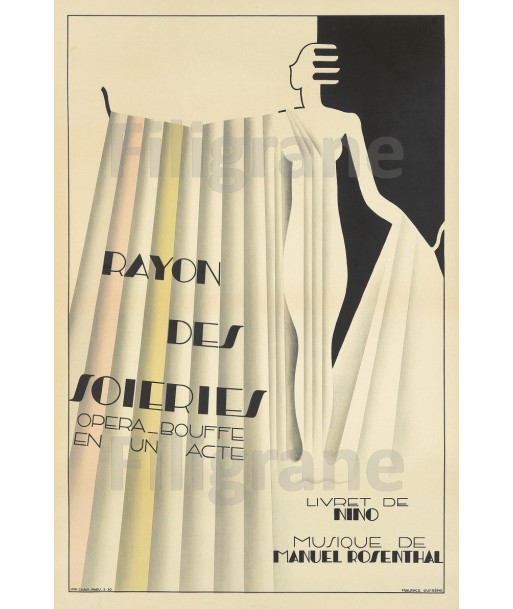 PUB RAYON des SOIERIES OPERA Rzgb-POSTER/REPRODUCTION  d1 AFFICHE VINTAGE en ligne