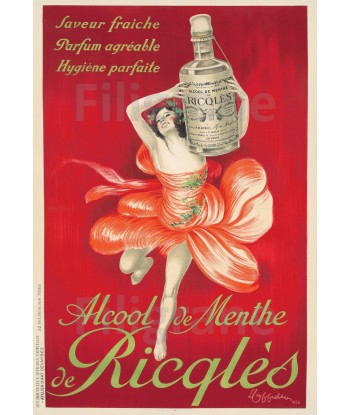 PUB RICQLèS ALCOOL MENTHE Rqzi-POSTER/REPRODUCTION  d1 AFFICHE VINTAGE le des métaux précieux