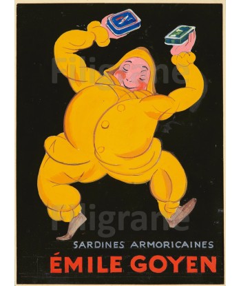 PUB SARDINES éMILE GOYEN Rklh-POSTER/REPRODUCTION  d1 AFFICHE VINTAGE de la marque