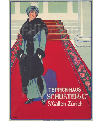 PUB TEPPICHE SCHUSTER Rfoa-POSTER/REPRODUCTION  d1 AFFICHE VINTAGE offre 