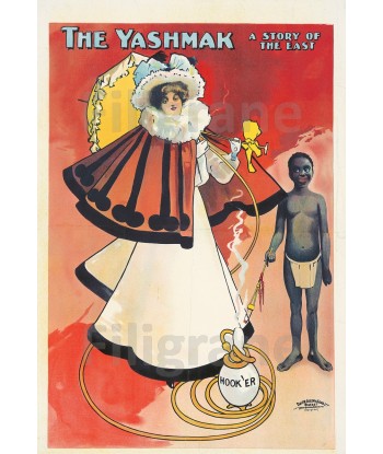 PUB THE YASHMAK Rvun-POSTER/REPRODUCTION  d1 AFFICHE VINTAGE votre