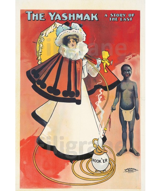 PUB THE YASHMAK Rvun-POSTER/REPRODUCTION  d1 AFFICHE VINTAGE votre