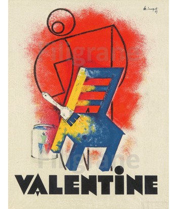 PUB VALENTINE PEINTURE Rwej-POSTER/REPRODUCTION  d1 AFFICHE VINTAGE en stock