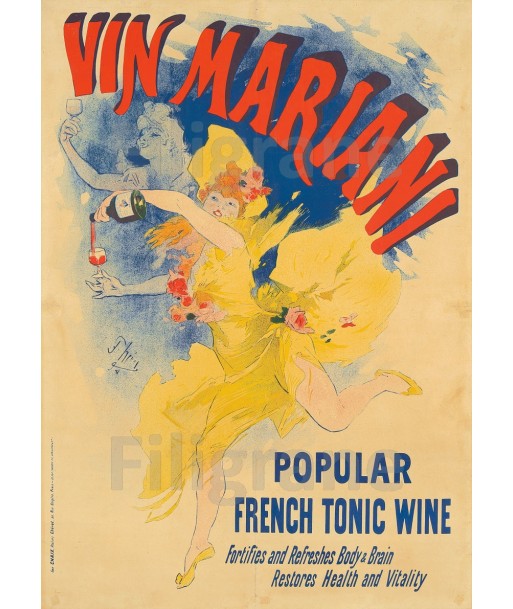 PUB VIN MARIANI Rwob-POSTER/REPRODUCTION  d1 AFFICHE VINTAGE les ligaments