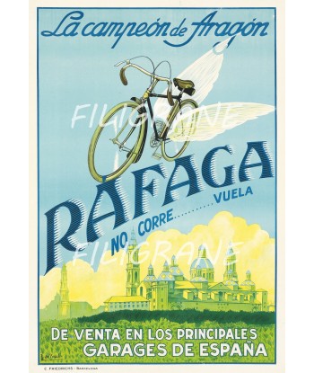 RAFAGA VéLO/CYCLES Rluf-POSTER/REPRODUCTION  d1 AFFICHE VINTAGE la colonne vertébrale