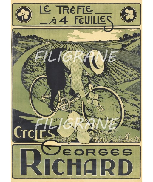 RICHARD VéLO/CYCLES Rcwi-POSTER/REPRODUCTION  d1 AFFICHE VINTAGE outlet