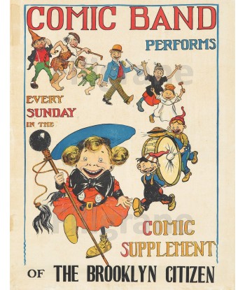 SPECTACLE COMIC BAND PERFORMS Rijl-POSTER/REPRODUCTION  d1 AFFICHE VINTAGE de l' environnement