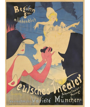 SPECTACLE DEUTSCHES THEATER Rshj-POSTER/REPRODUCTION  d1 AFFICHE VINTAGE Les êtres humains sont 