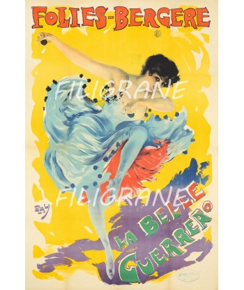 SPECTACLE FOLIES BERGèRE GUERRERO Rjgo-POSTER/REPRODUCTION  d1 AFFICHE VINTAGE livraison gratuite